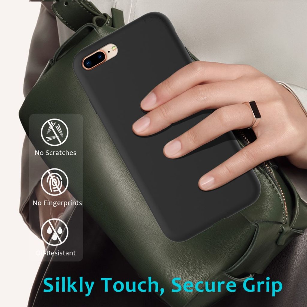 iPhone 8 Plus / 7 Plus Silikone Cover - Sort