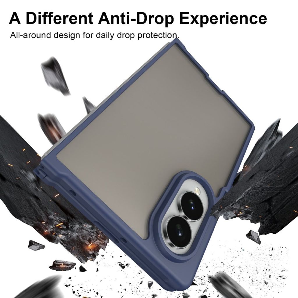 Samsung Galaxy Z Fold8 Matteret Cover - Blå