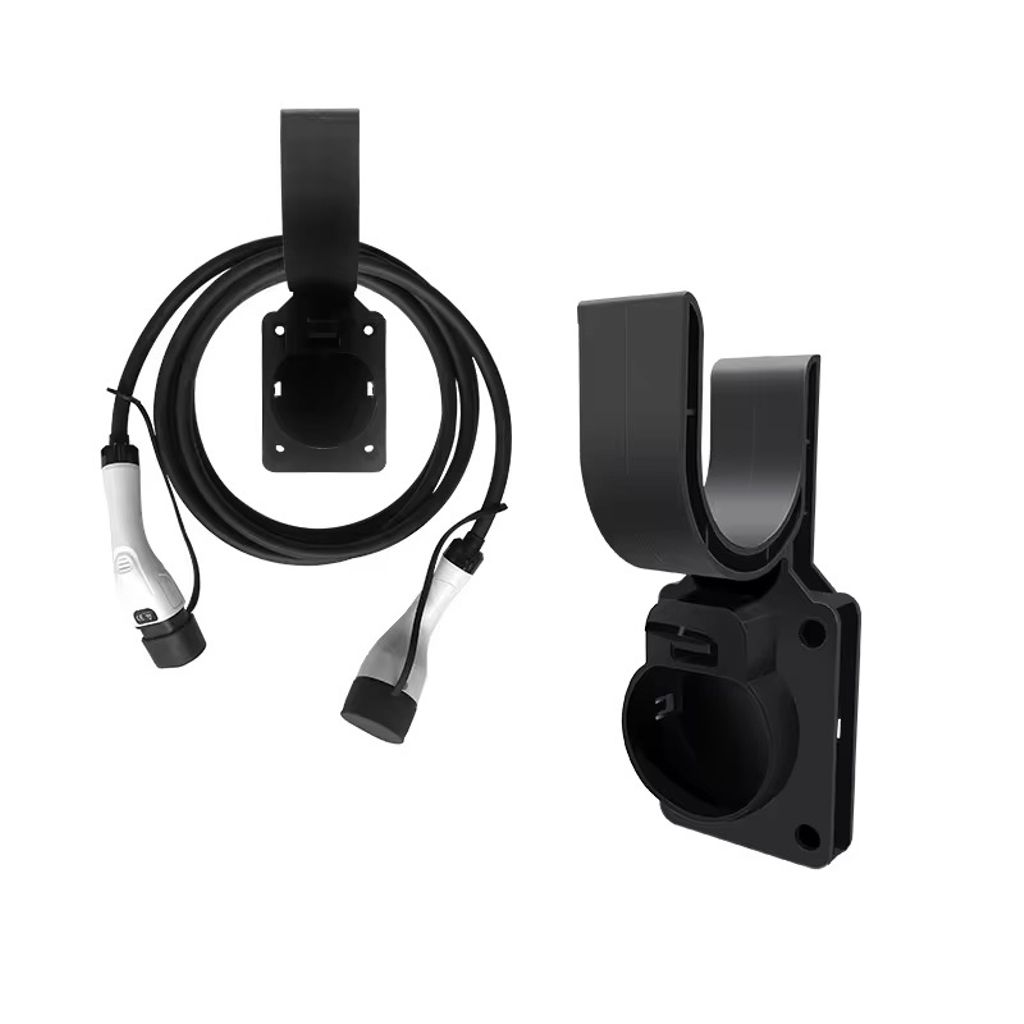 SiGN veggfeste for ladekontakt type 2 med ledningskrok/utløserknapp