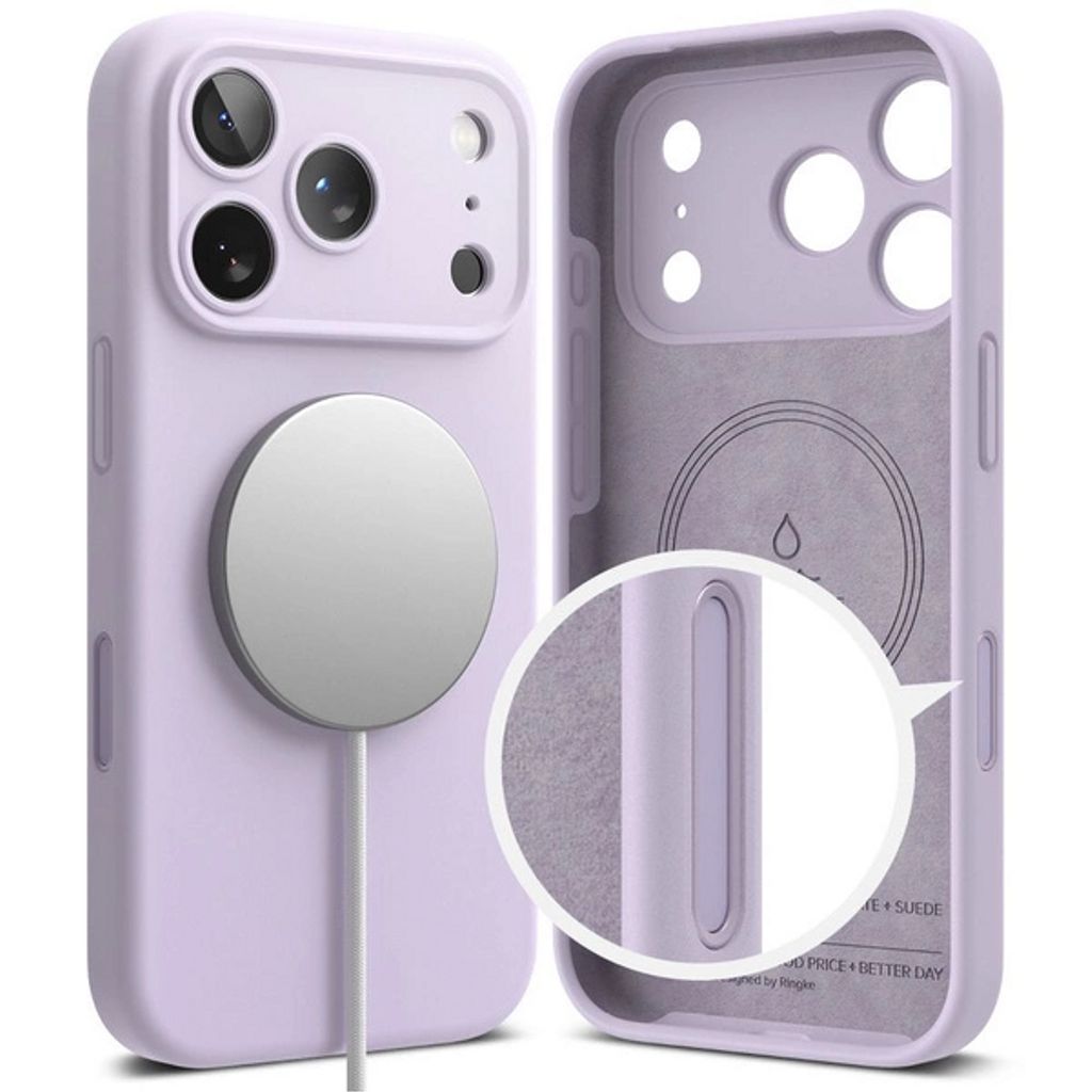 Ringke Silicone Magnetic MagSafe Case for iPhone 17 Pro - Purple