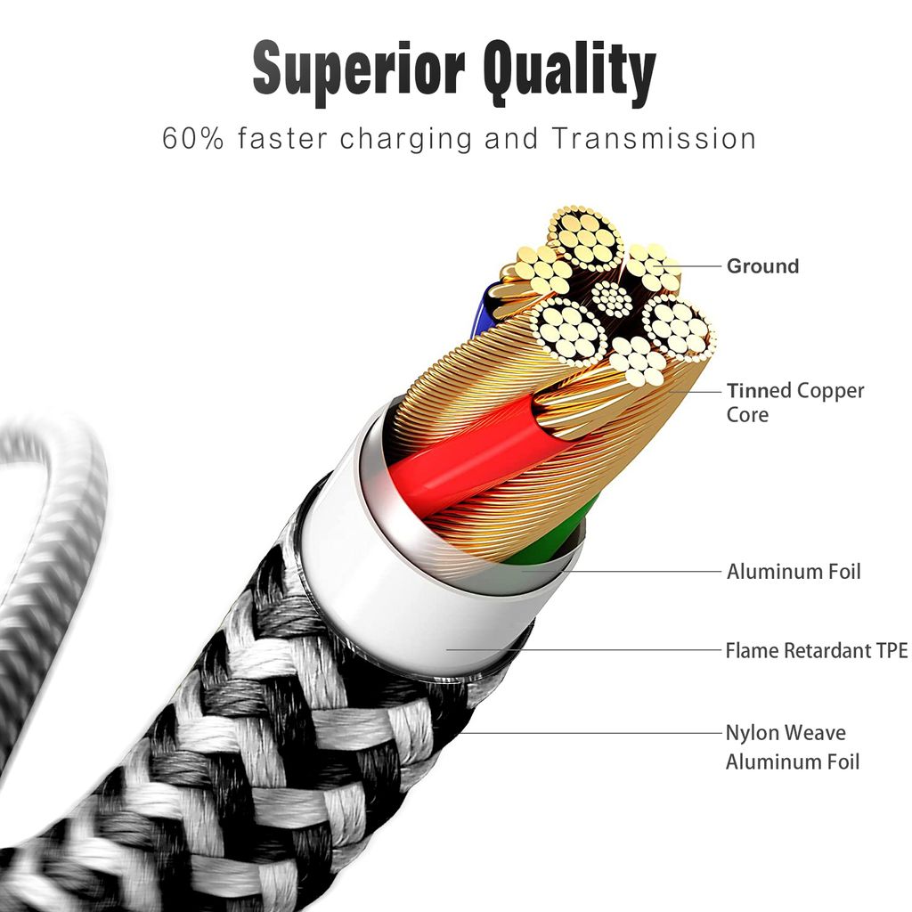 SiGN Skin Lightning Kabel 2.4A, 0.25m - Svart/Vit