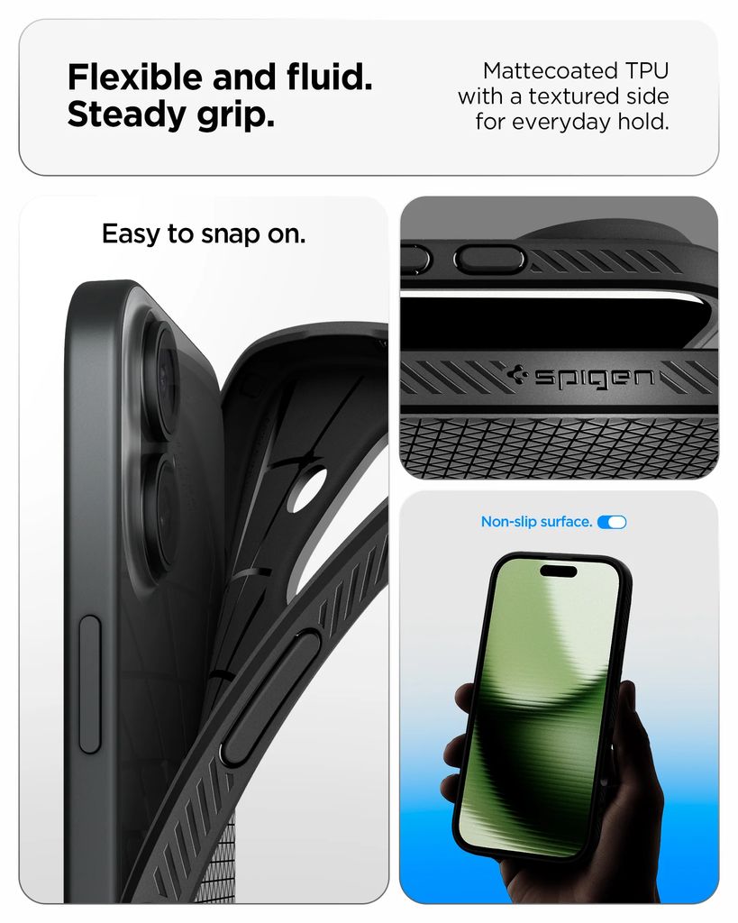 Spigen iPhone 17 Liquid Air Case - Matte Black