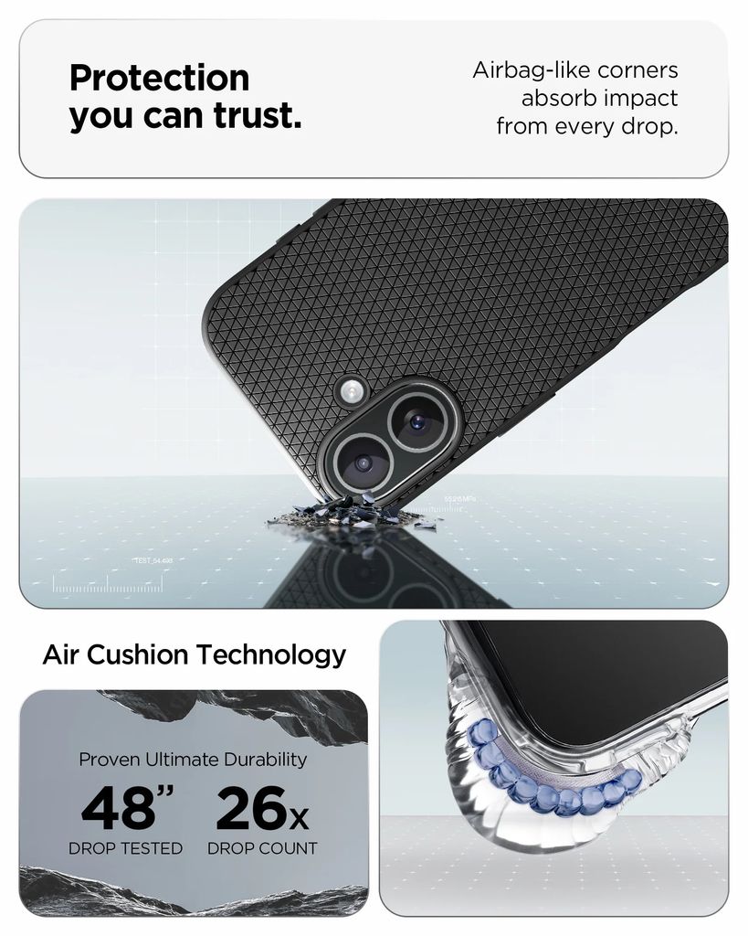 Spigen iPhone 17 Pro Liquid Air Case - Matte Black