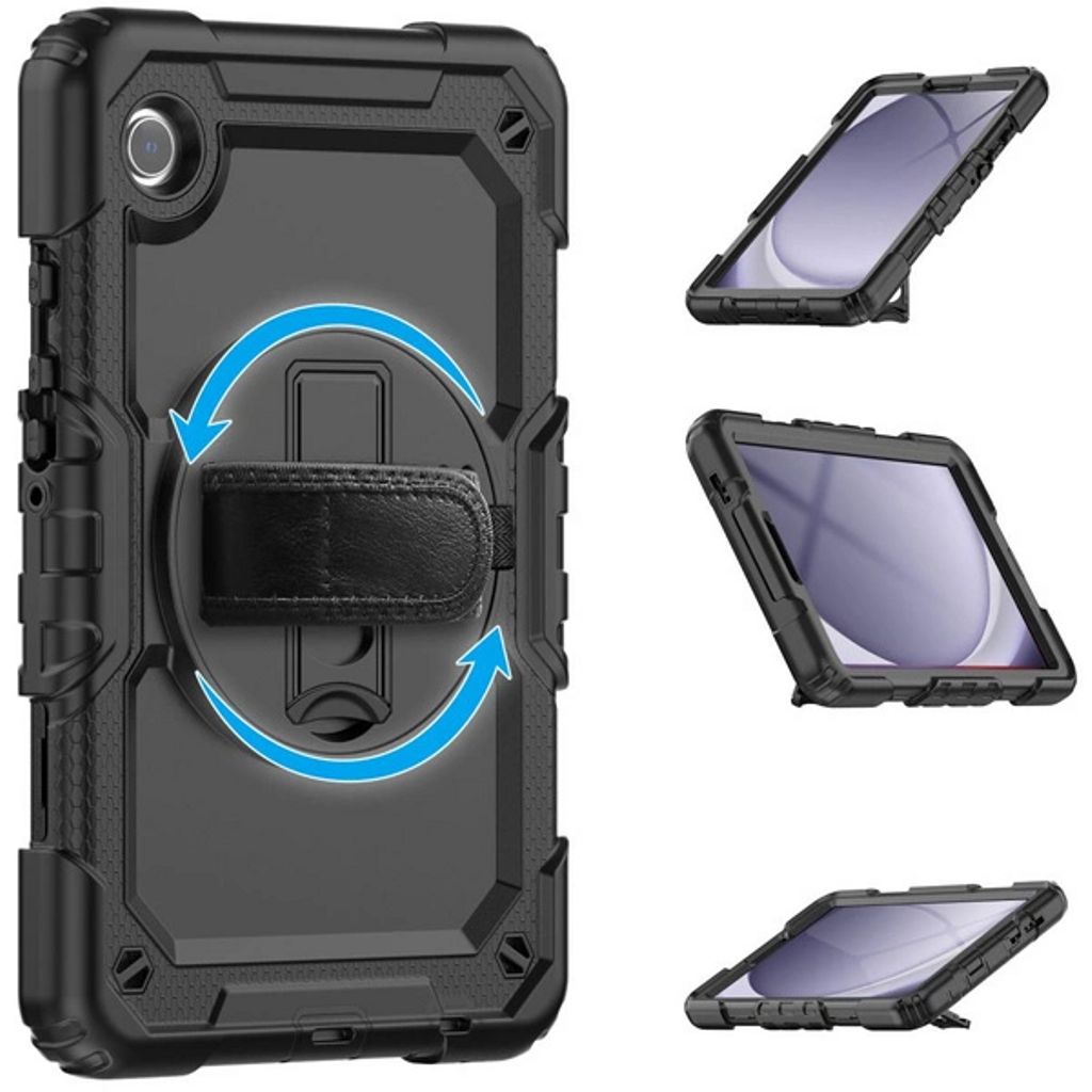 Tech-Protect Solid360 -kuori Samsung Galaxy Tab A9 Plus 11.0":lle - musta
