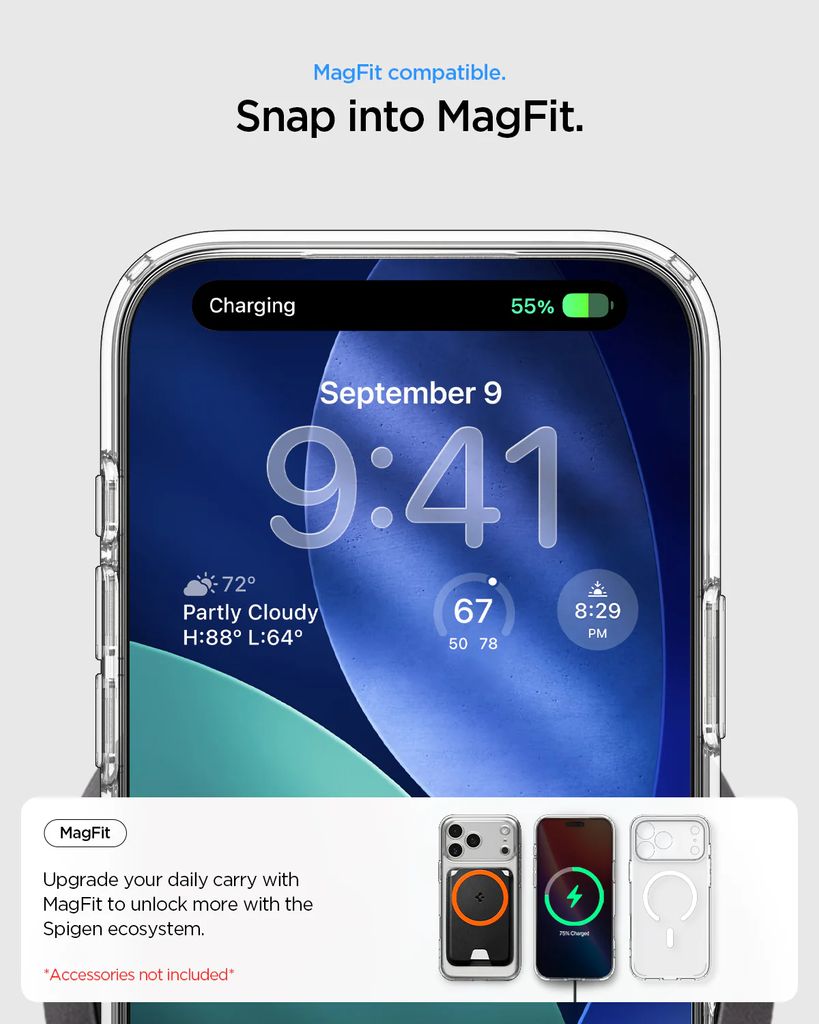Spigen iPhone 17 Pro Max Ultra Hybrid MagFit Case - Clear White