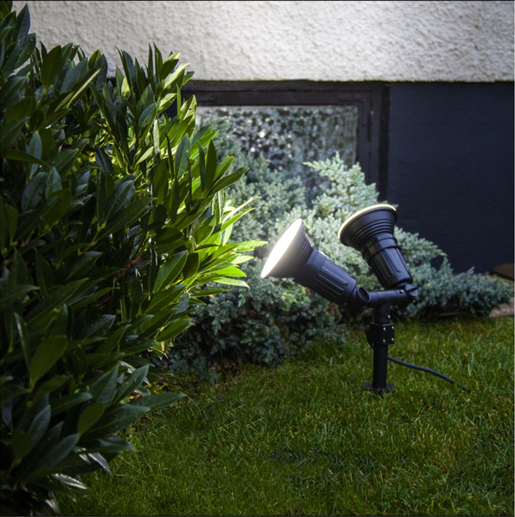 Star Trading utomhus spotlight-armatur – svart