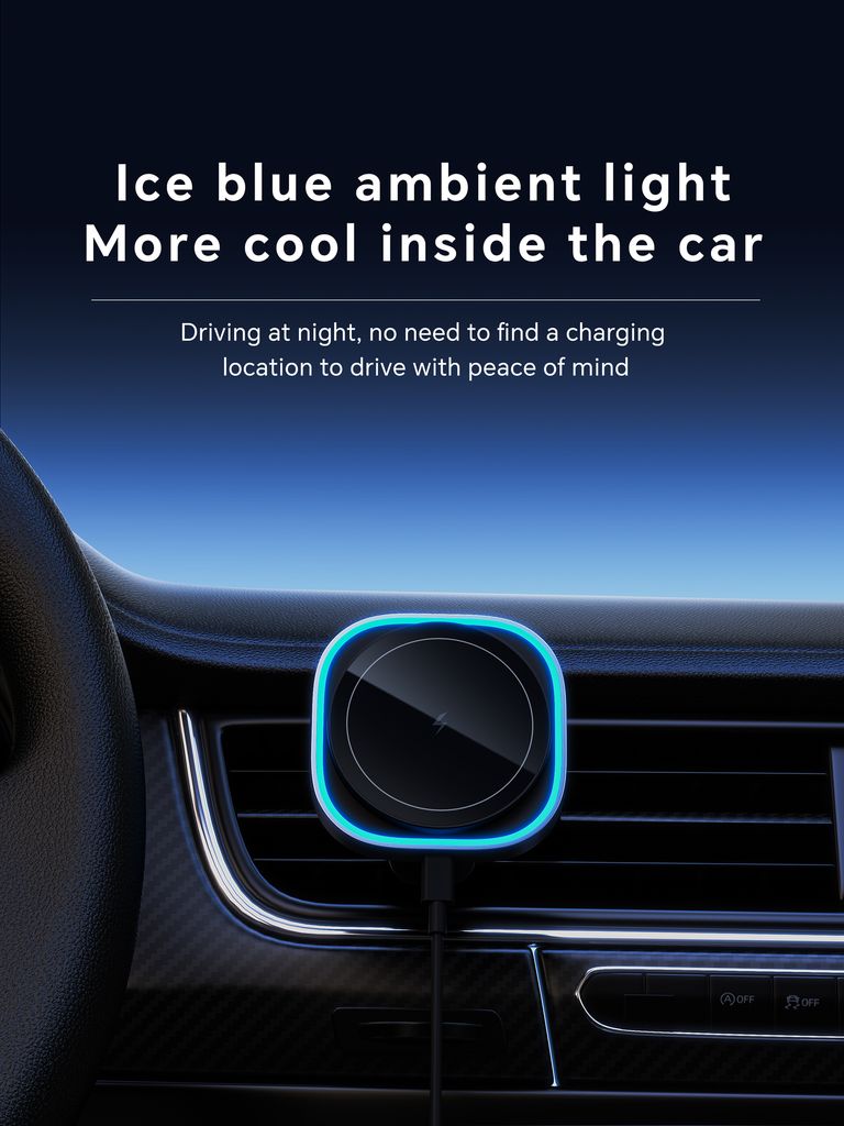 SiGN Magnetisk Bilhållare Trådlös laddare Luftventil 15W