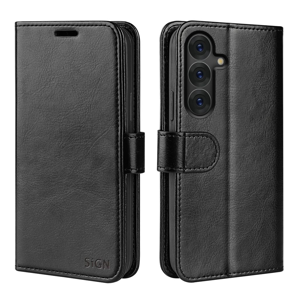 SiGN Lompakkokotelo Samsung Galaxy S25 FE - Musta