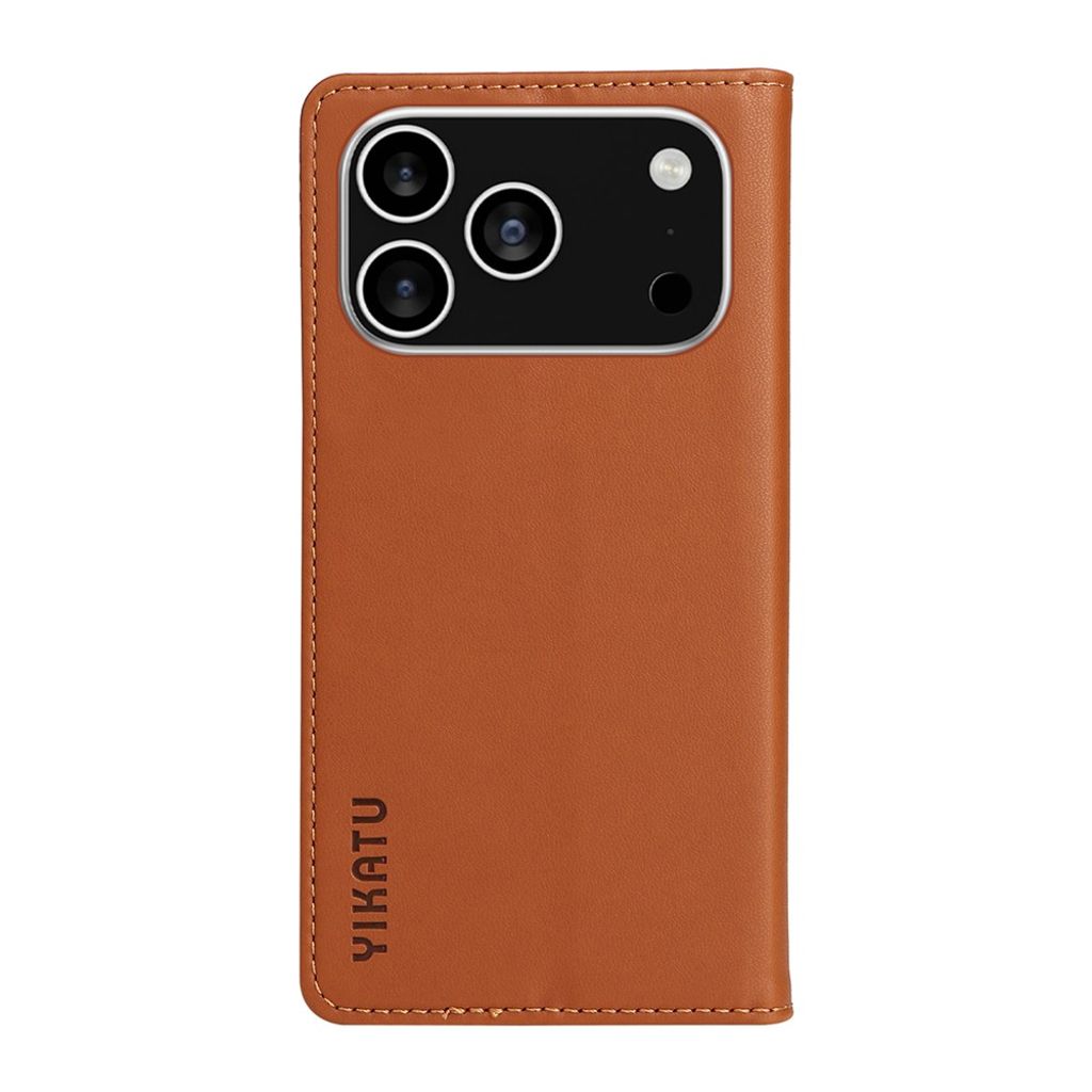 YIKATU iPhone 17 Pro Wallet cover - Brown