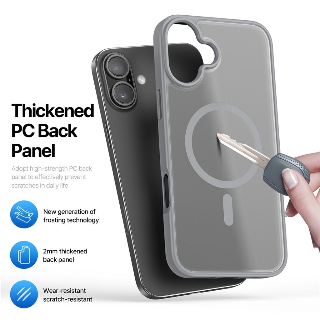 DUX DUCIS iPhone 17 Case with MagSafe - Gray