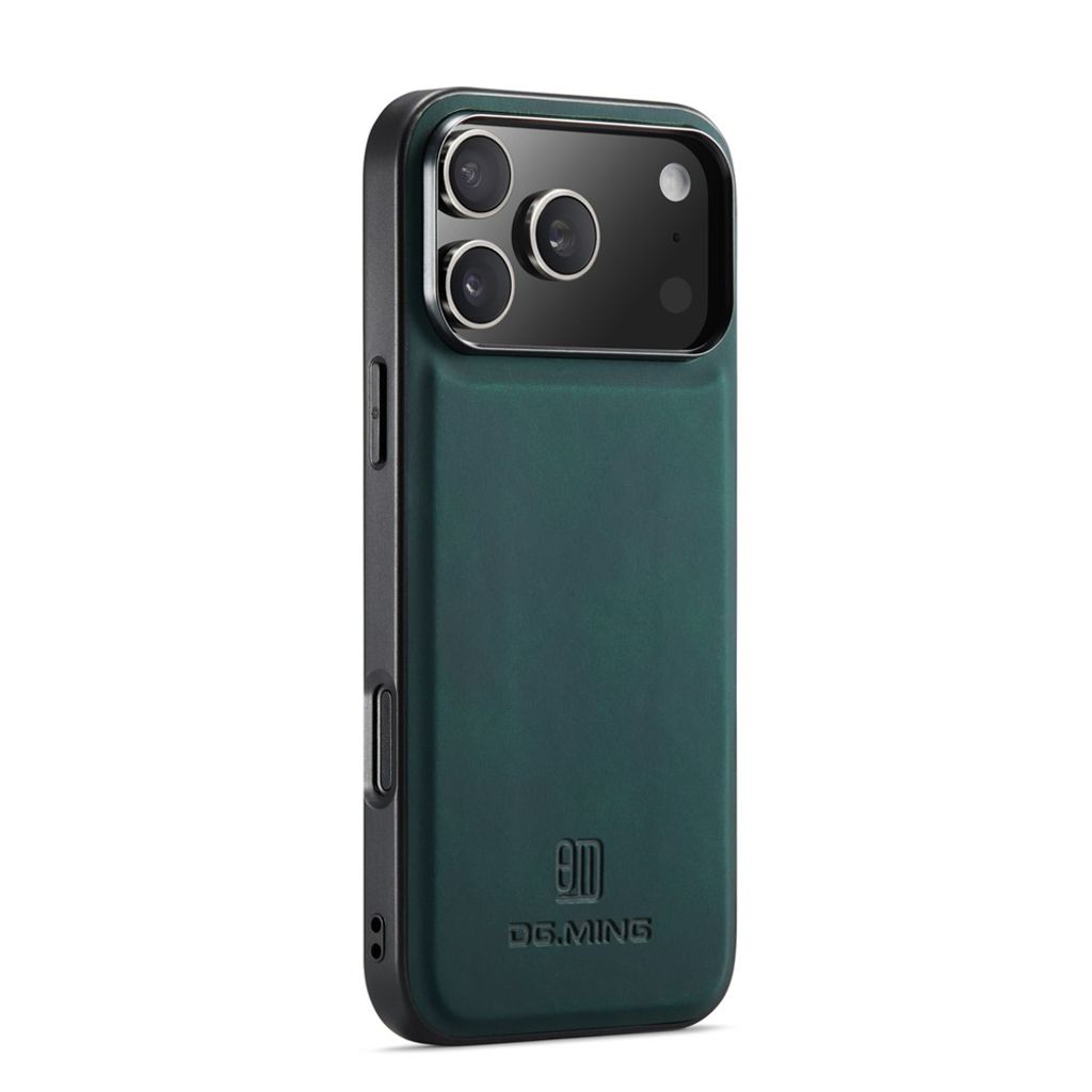 DG.MING iPhone 18 Pro Max/17 Pro Max Skal med PU-läder - Grön