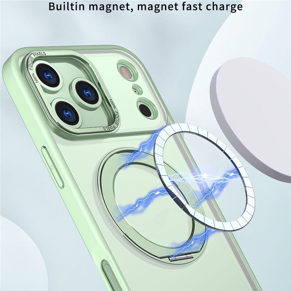 iPhone 18 Pro/17 Pro MagSafe Skal med Stativ - Grön