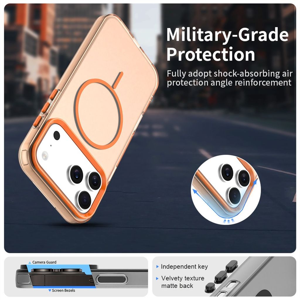 iPhone 18 Pro/17 Pro MagSafe Deksel - Oransje