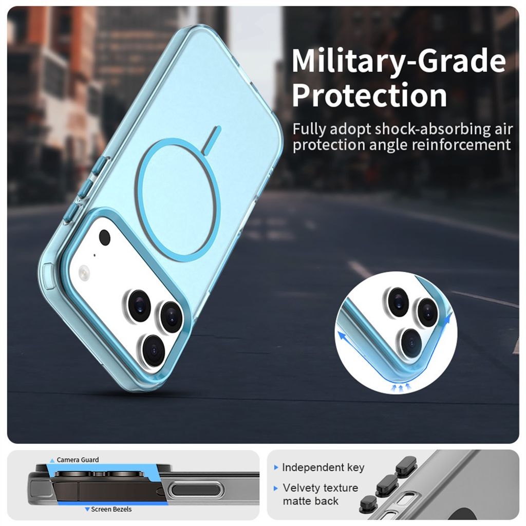 iPhone 18 Pro/17 Pro MagSafe Deksel - Blå