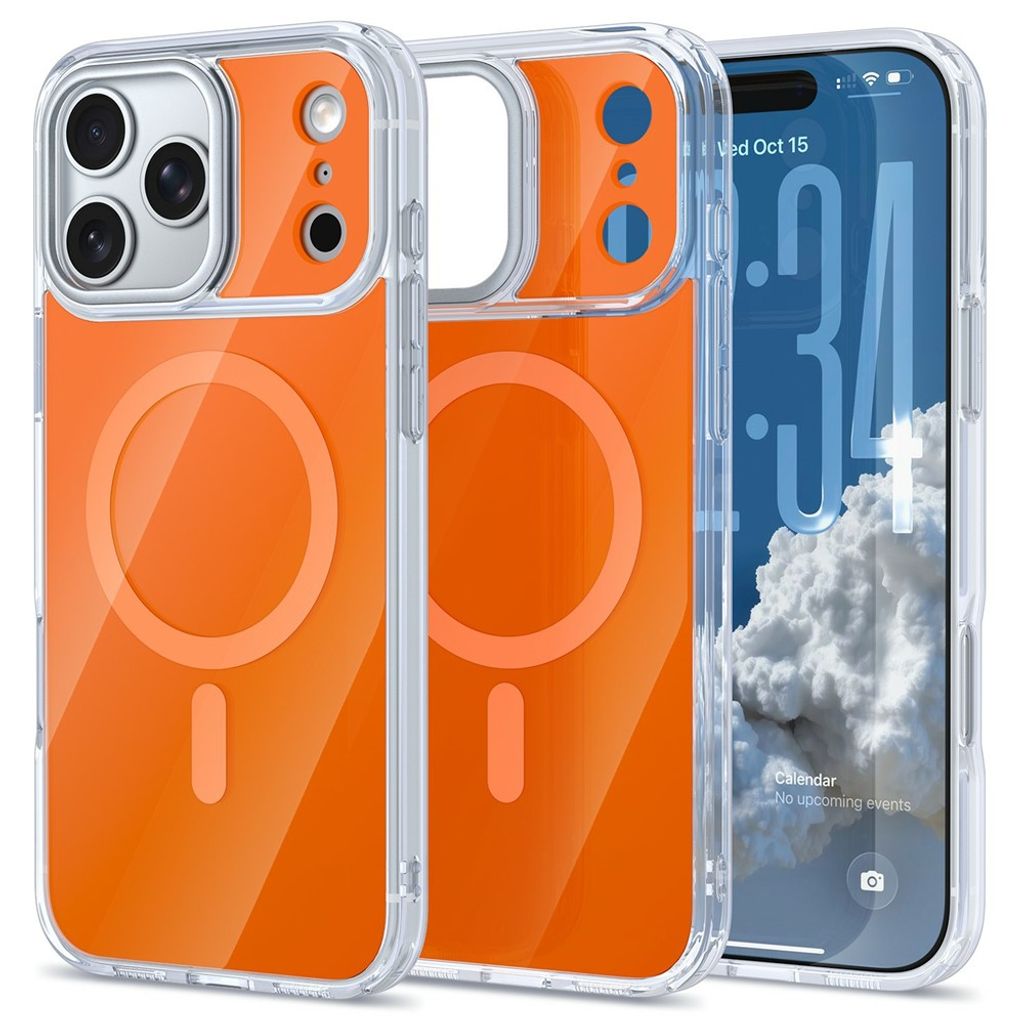 iPhone 18 Pro/17 Pro MagSafe Skal med akrylbaksida - Orange