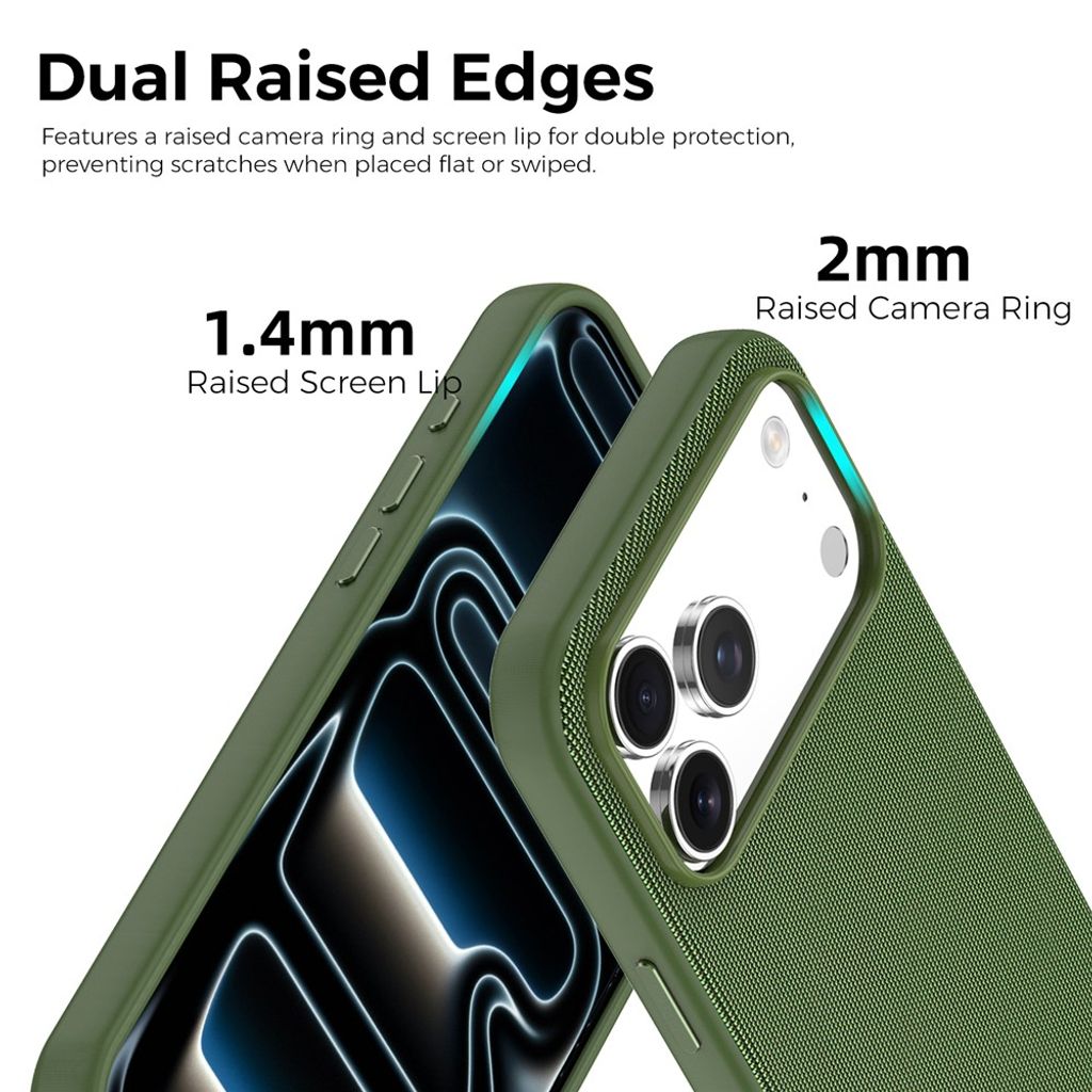 iPhone 18 Pro MagSafe Cover med Tech Fabric - Grøn
