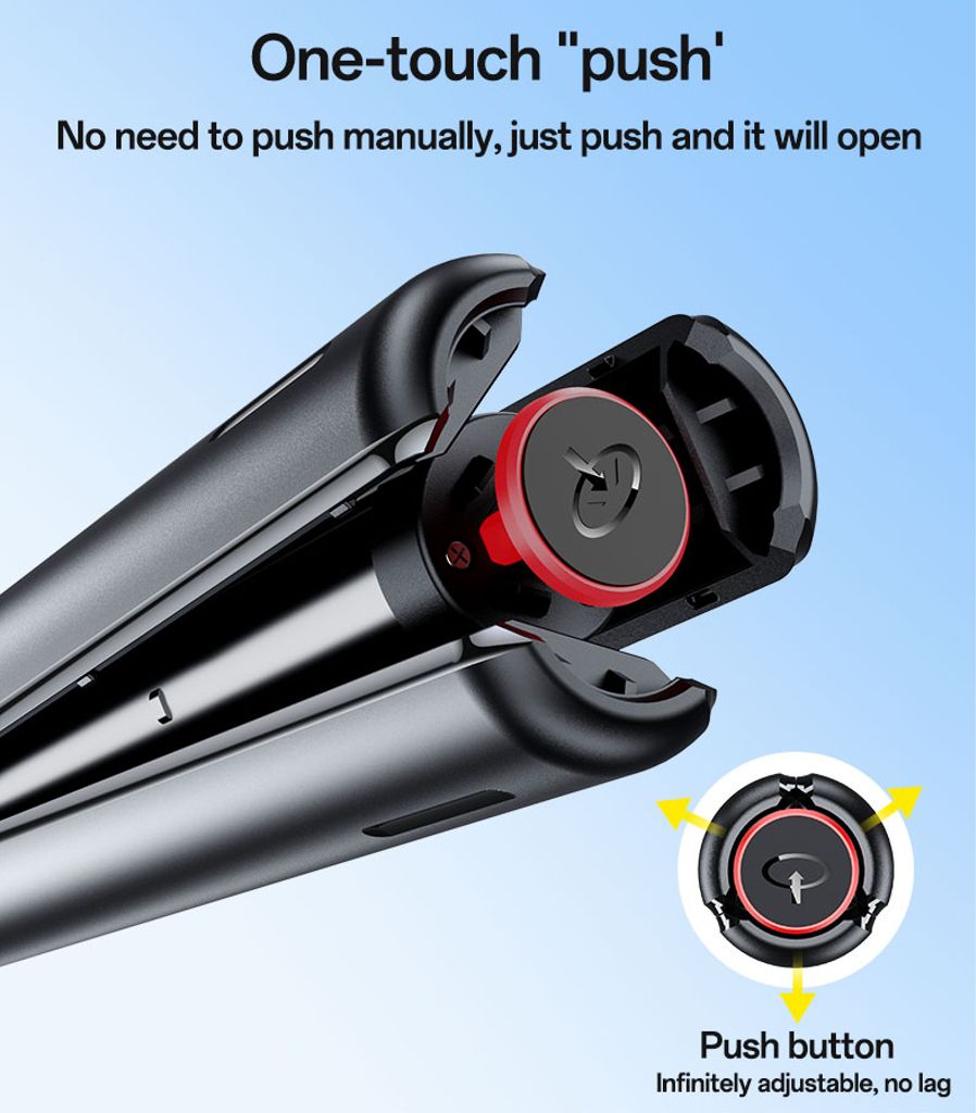 YESIDO SF30 Pop Up Tripod Udtrækkelig Selfiestang – 1,7 m