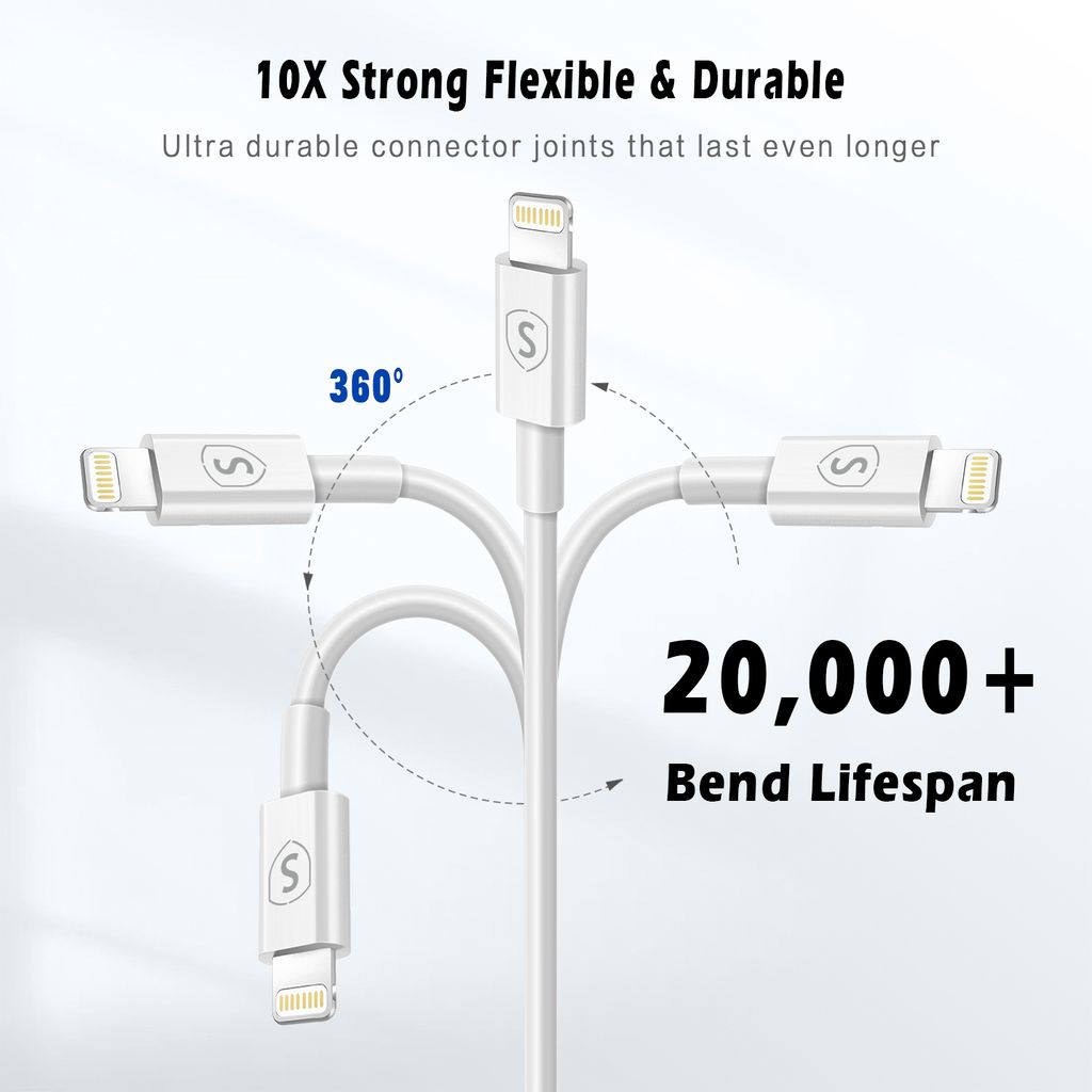 Sign USB-C - Lightning-kaapeli 2,4 A, 1 m - valkoinen