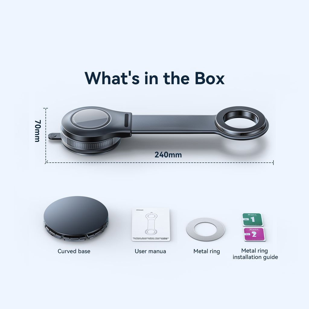 Joyroom JR-ZS518 böjbar magnetisk telefonhållare – svart