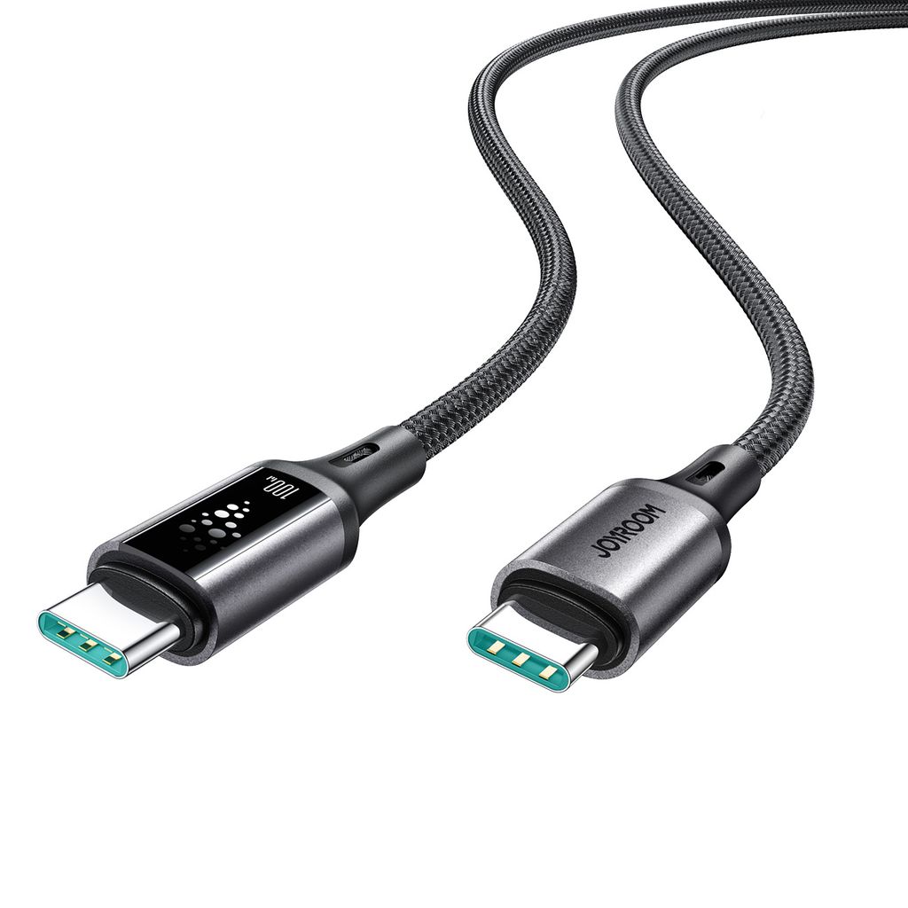 Joyroom S-A60 hurtigopladerkabel USB-C til USB-C 100W – 1,2 m, sort