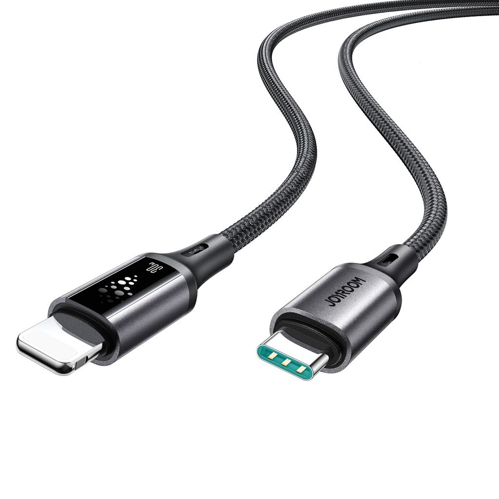 Joyroom S-A60 Pikalatauskaapeli USB-C - Lightning 30W – 1.2 m, Musta