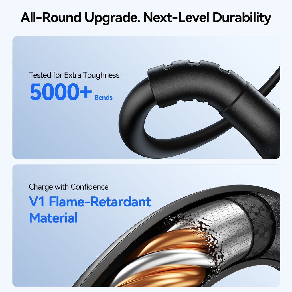 Joyroom S-A61 OmniGo-serien 3-i-1 USB-C-ladekabel USB-C/Lightning/Micro – svart