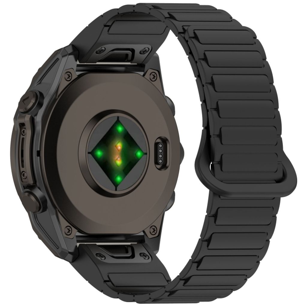 Garmin Fenix 8 51mm Klokkereim i silikon tofarget - Svart