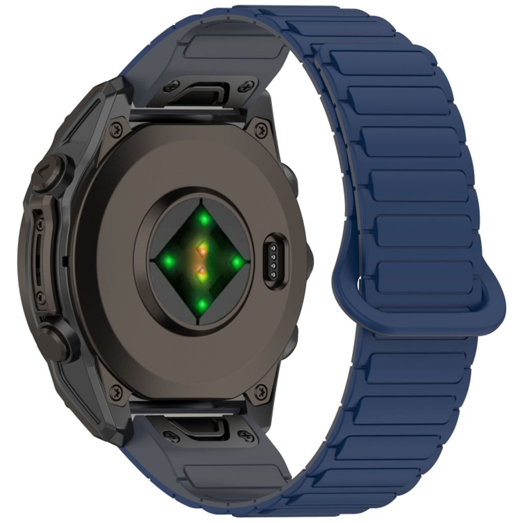 Garmin Fenix 8 51mm Klokkereim i silikon tofarget - Blå / Grå
