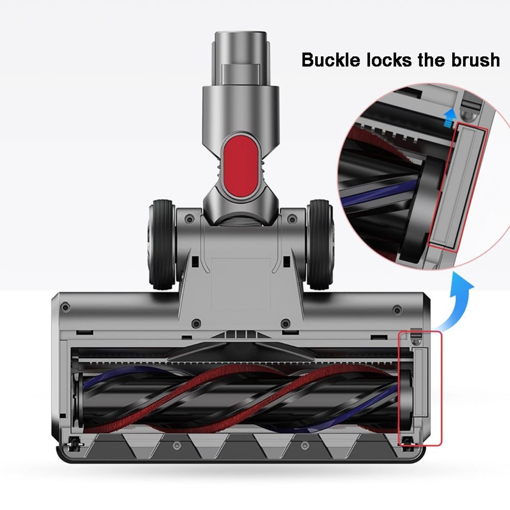 Gulvmunnstykke for teppe til Dyson V7 / V8 / V10 / V11 – Elektrisk rullebørste