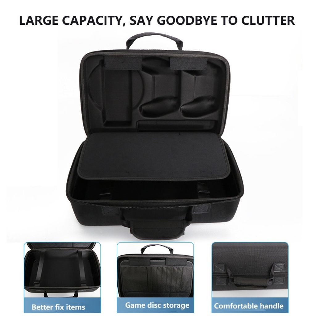 EVA-säilytyskotelo PlayStation 5 Slimille – musta