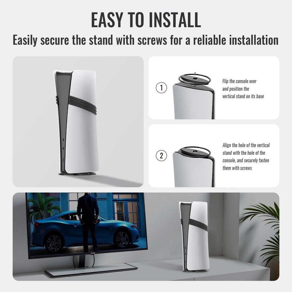 Pystysuora jalusta PlayStation 5:lle / PS5 Slimille / PS5 Prolle – Sininen