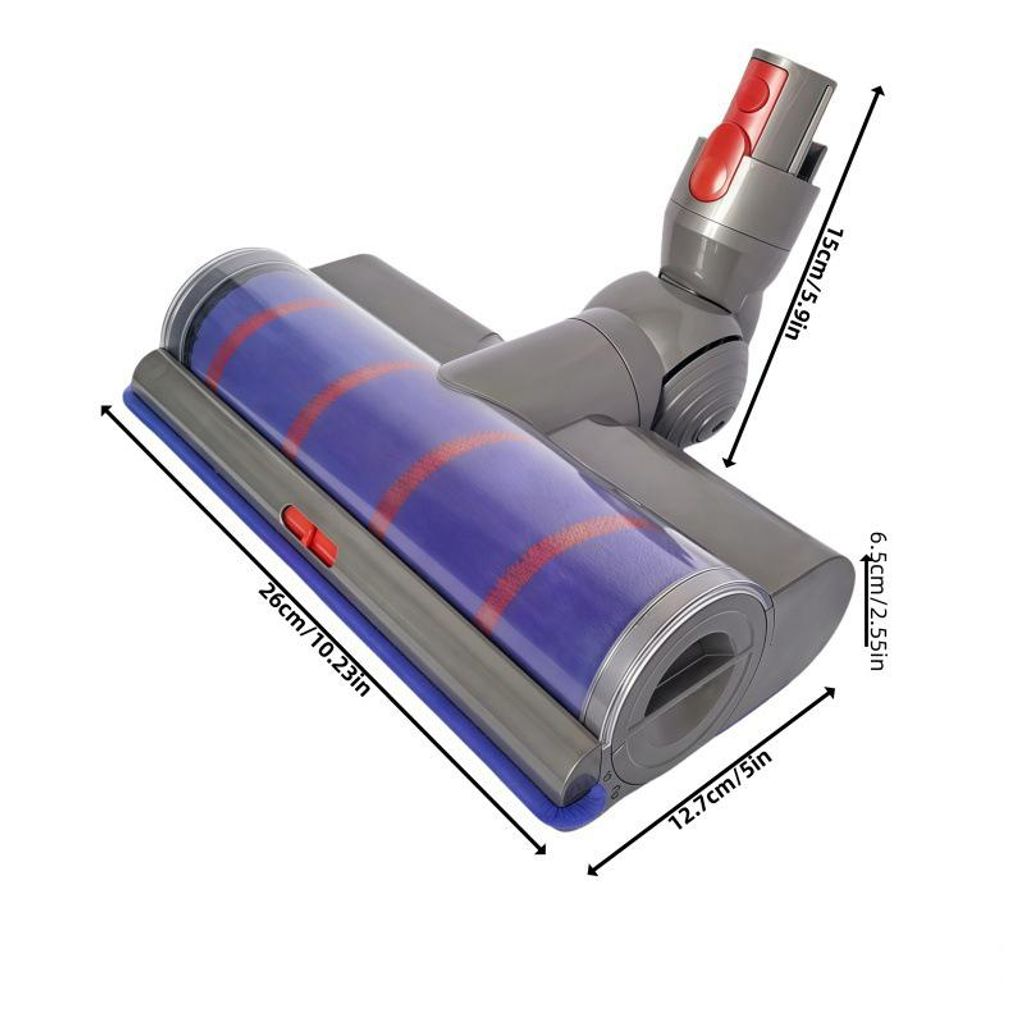 Justerbart golvmunstycke med direktdriven borste till Dyson V7/V8/V10/V11/V15/G5