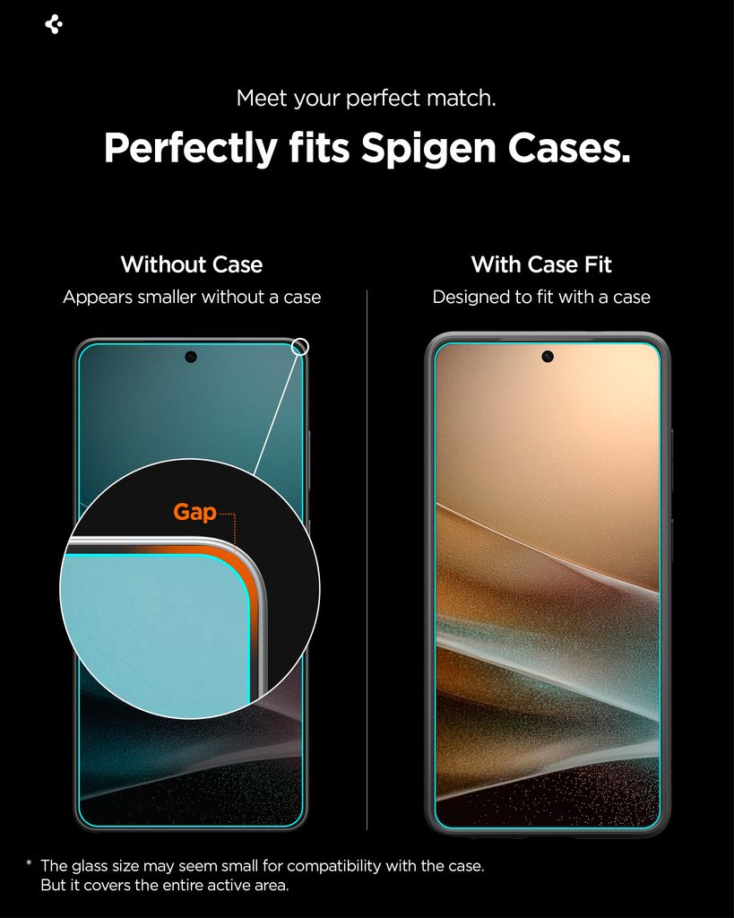 Spigen Samsung Galaxy S26 Skärmskydd Glas.tR EZ Fit Pro HD, 2-pack