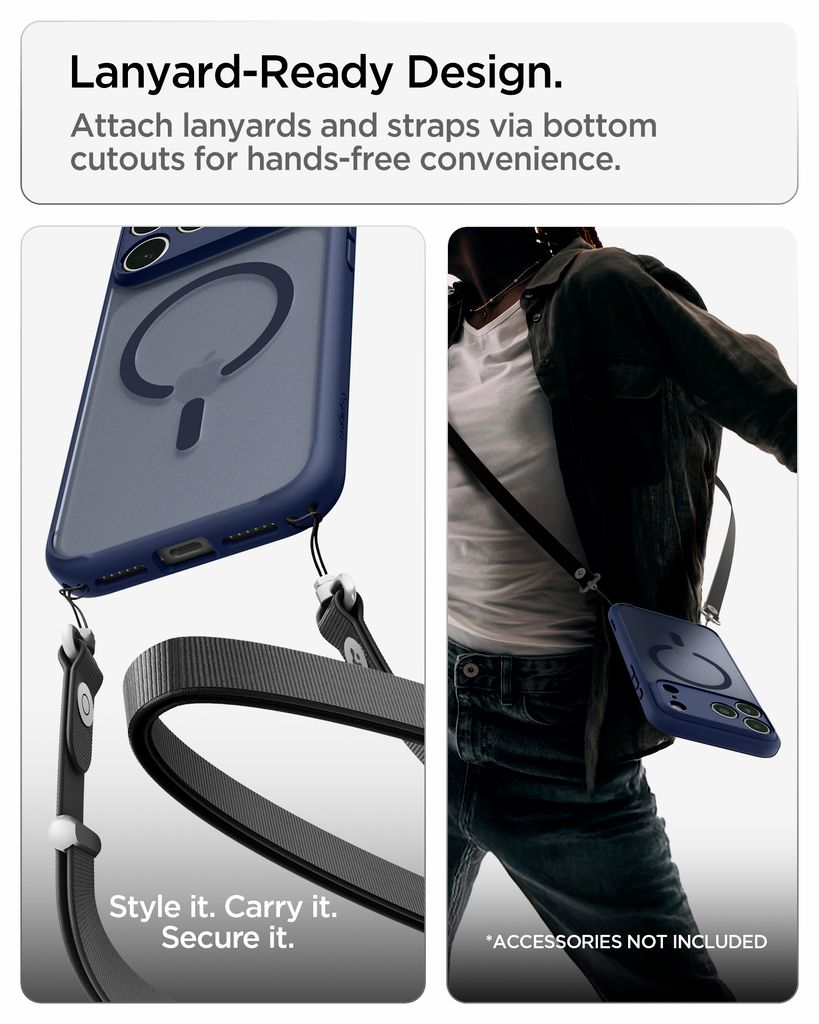 Spigen Ultra Hybrid MagFit Skal till iPhone 18 Pro Max/17 Pro Max - Frostad Blå