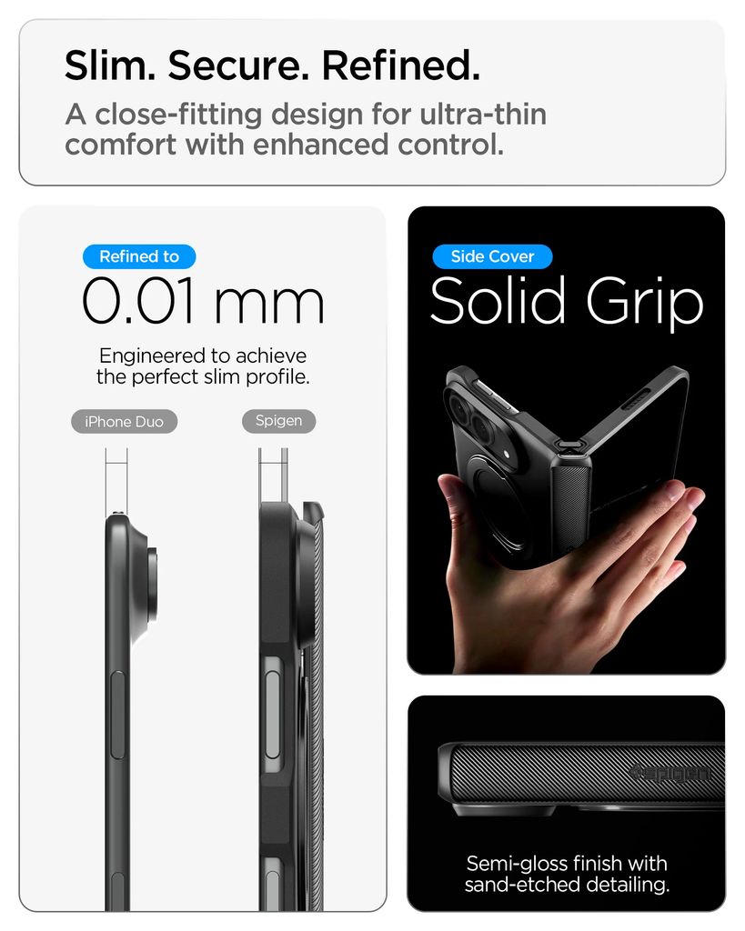 Spigen Slim Armor Pro S MagFit Skal till iPhone Duo - Svart