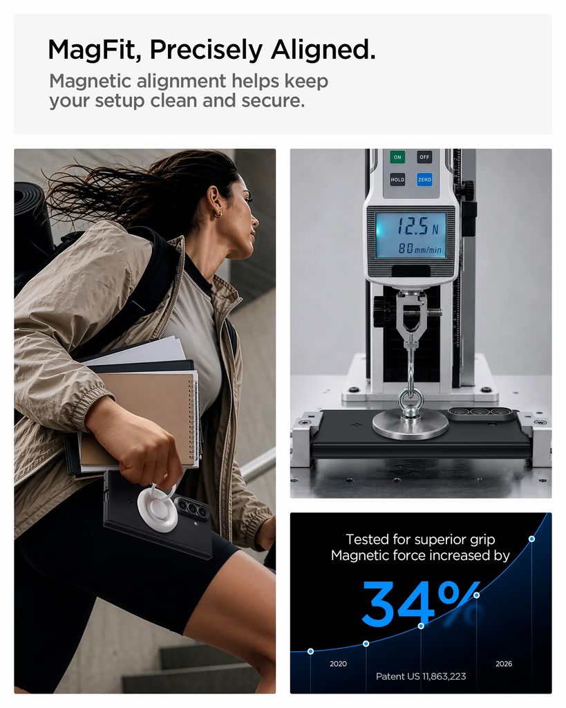 Spigen Air Fit Pro MagFit Deksel til Samsung Galaxy Z Fold8 Ultra - Svart
