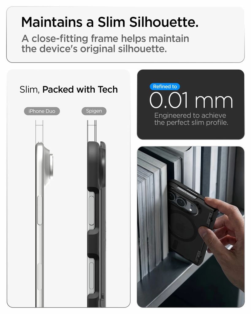 Spigen Ultra Hybrid Pro MagFit Skal till iPhone Duo - Frost Black