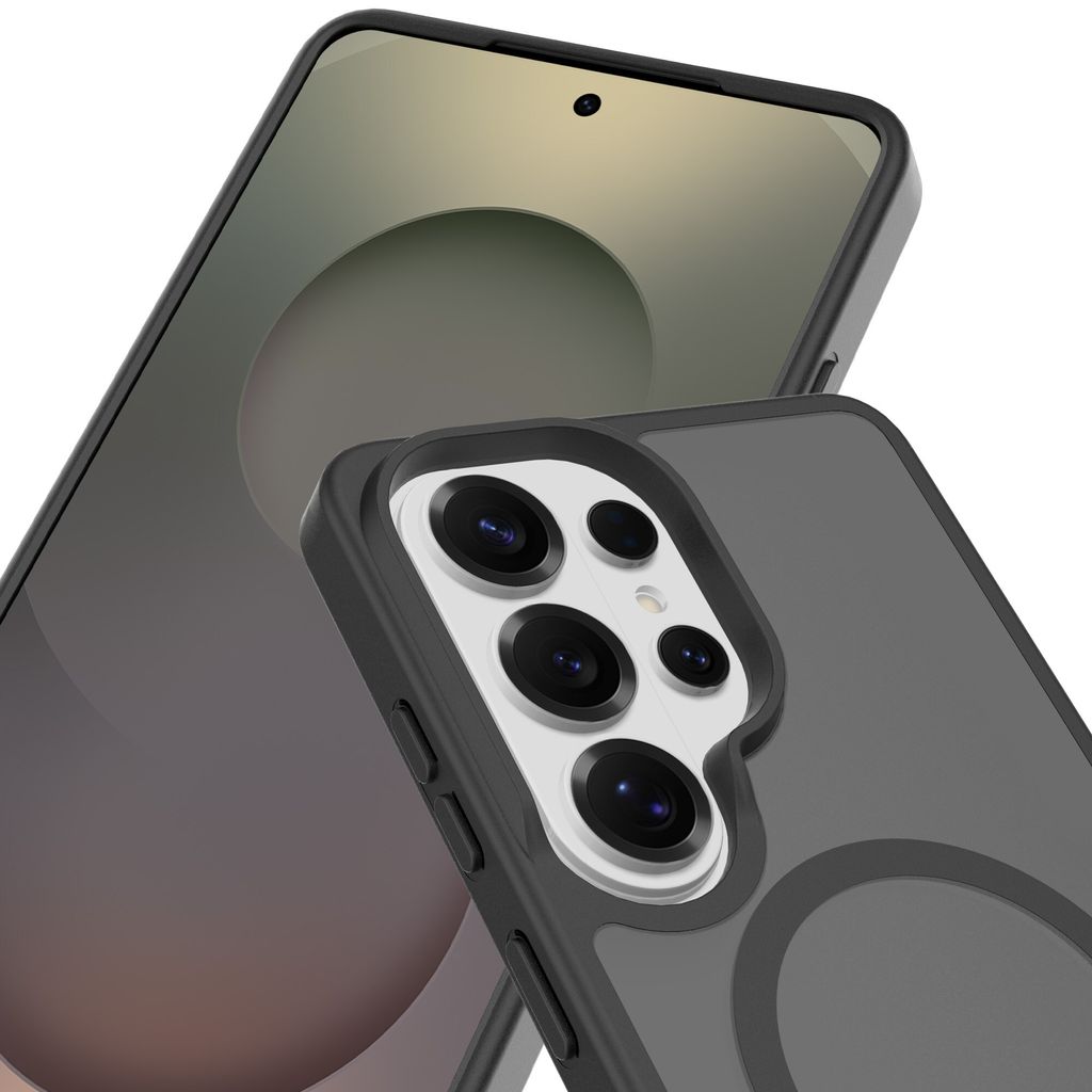 Mobique Samsung Galaxy S26 Ultra MagSafe Hybrid Cover - Frostet Sort