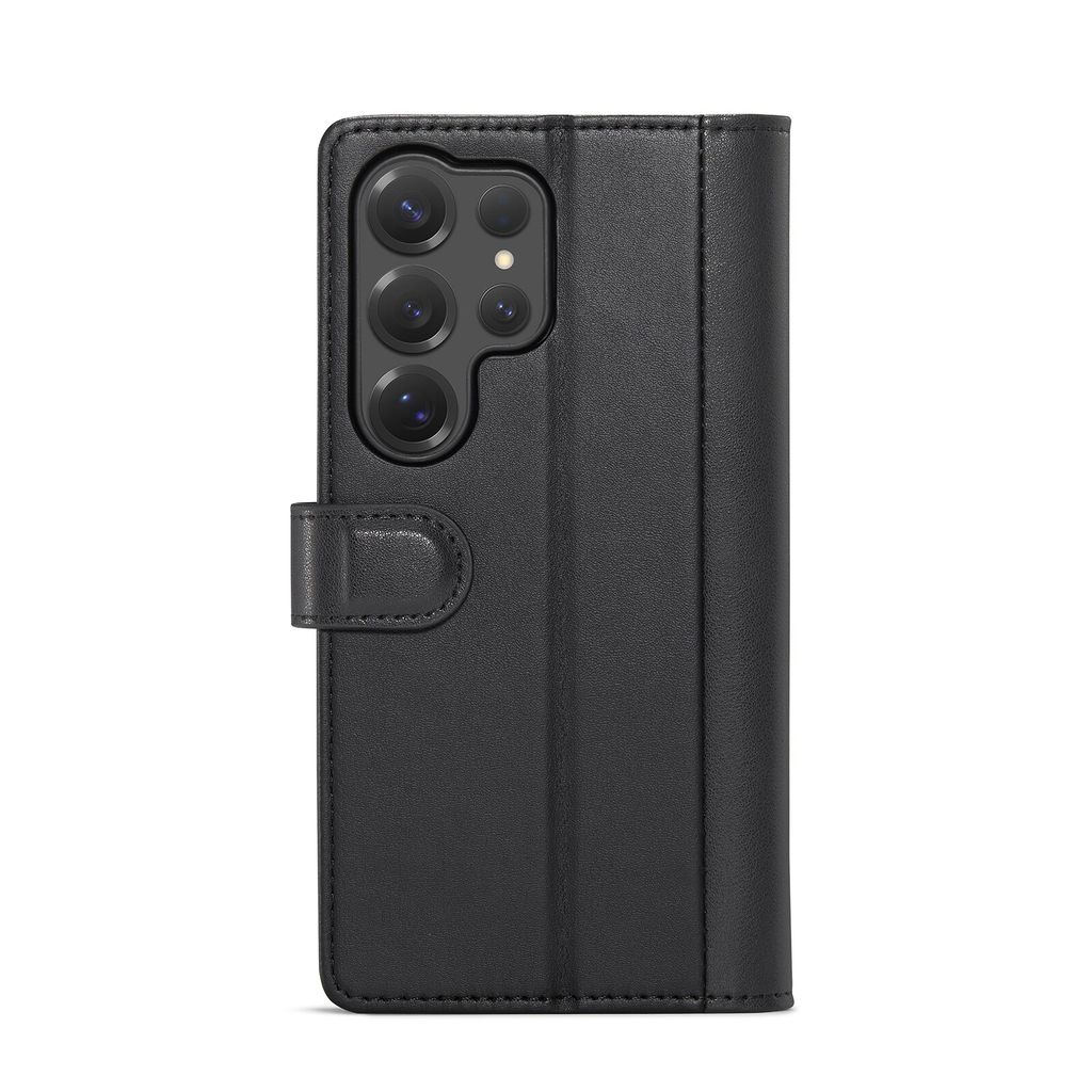 Mobique Samsung Galaxy S26 Ultra Plånboksfodral Äkta Läder – Svart