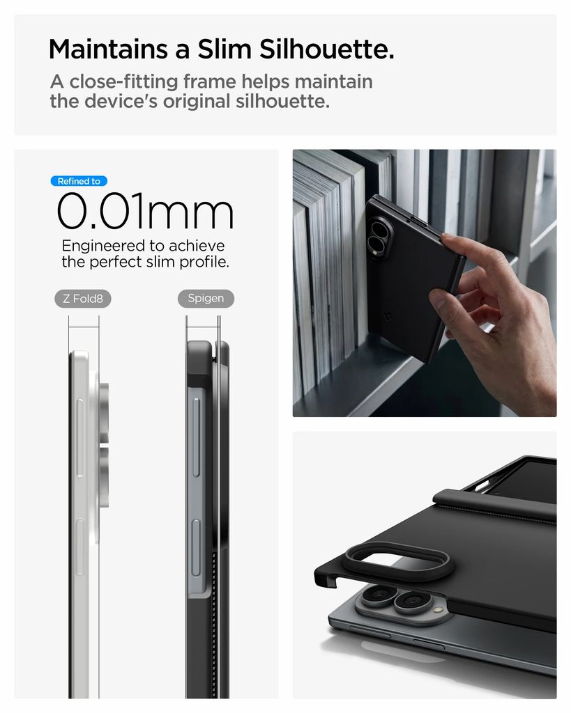Spigen Air Fit Pro MagFit Deksel til Samsung Galaxy Z Fold8 - Svart