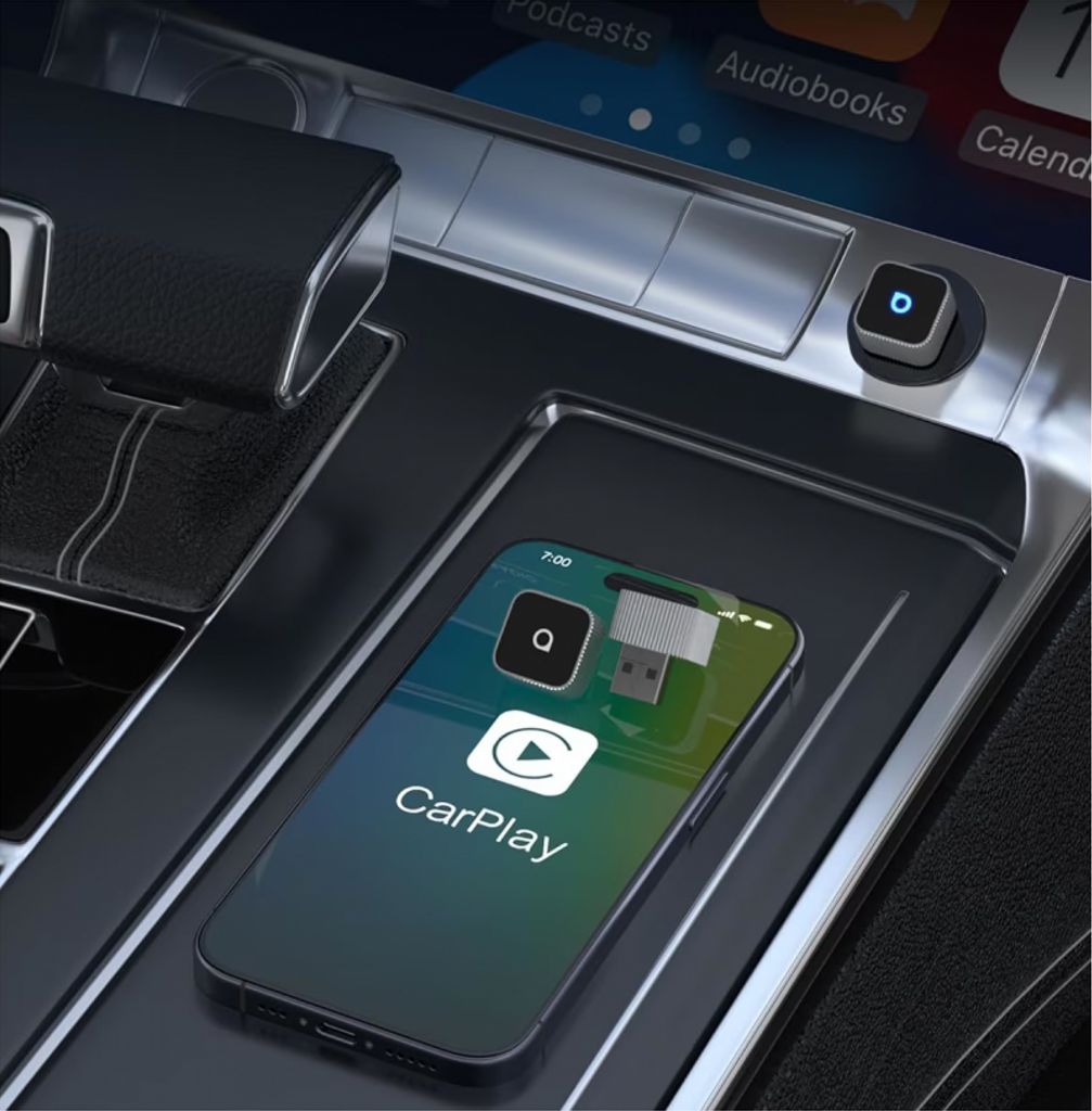 Ottocast Mini Cube trådlös CarPlay / Android Auto adapter