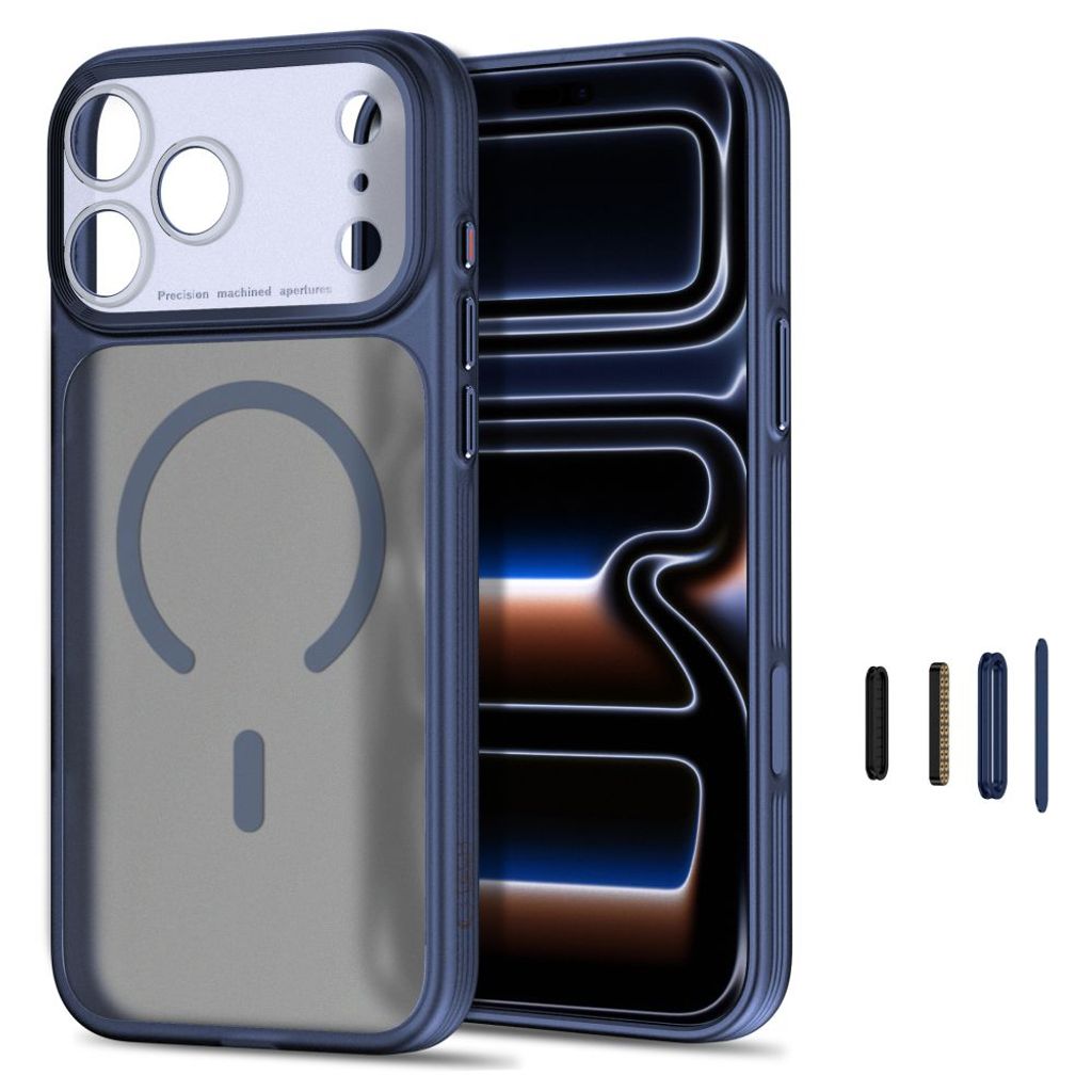 Tech-Protect MagPrime CC MagSafe -kuori iPhone 18 Pro/18 Pro Max:lle - Tummansininen