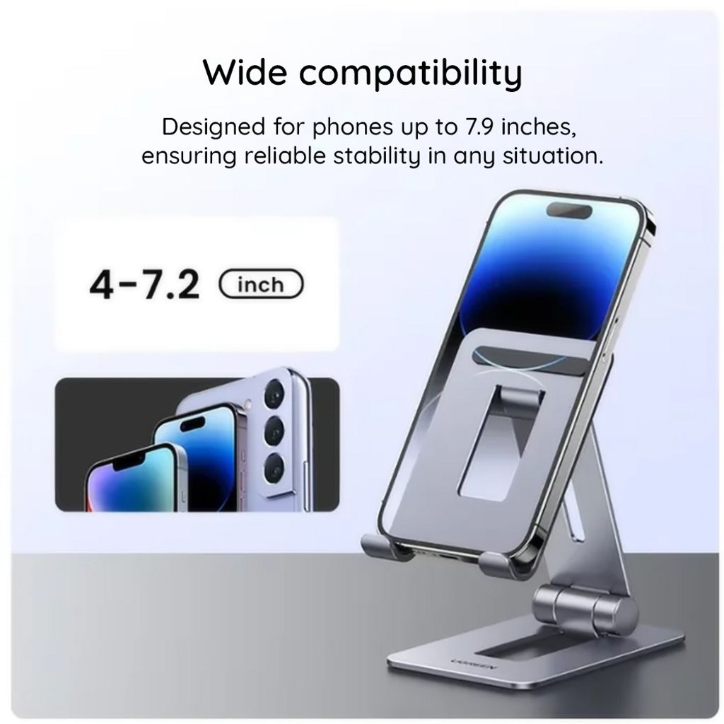 Ugreen LP678 Bordstativ til Mobiltelefon 4-7,9" - Grå