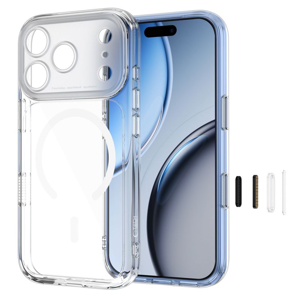 Tech-Protect MagPeak MagSafe -kuori iPhone 18 Pro Max/17 Pro Max:lle - Läpinäkyvä