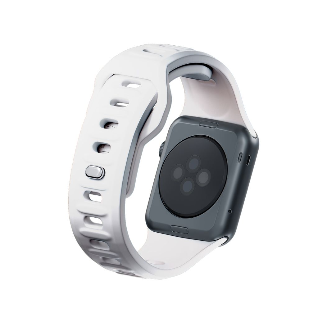 3mk Silikoni Kellonranneke Apple Watch 38/40/41mm  - Valkoinen