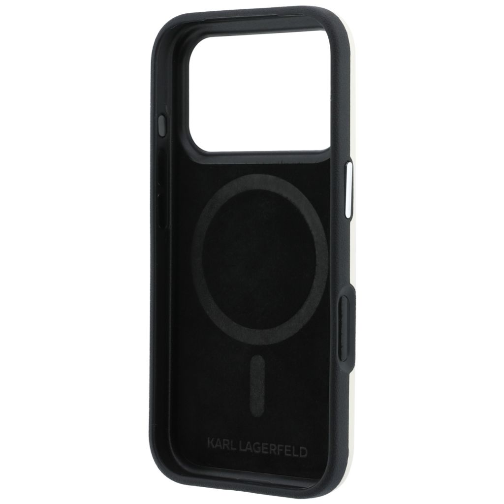 Karl Lagerfeld Ikonik Sketch MagSafe -kuori iPhone 18 Pro Max/17 Pro Max:lle - Beige
