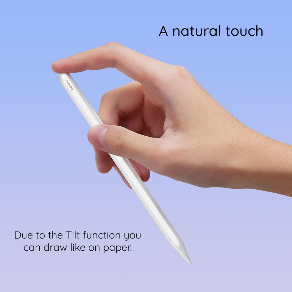 Baseus Pencil Smooth Writing Series 2 styluspenn for iPad – hvit