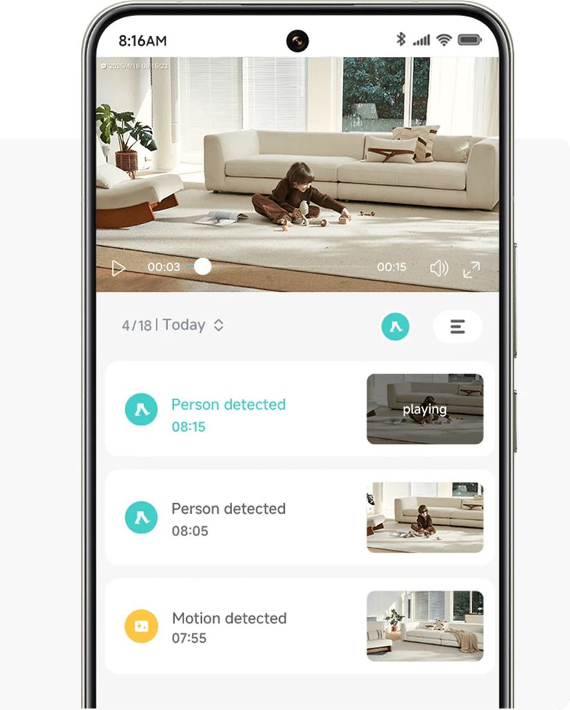 Xiaomi C701 Indendørs Wi-Fi 4K Overvågningskamera - Hvid