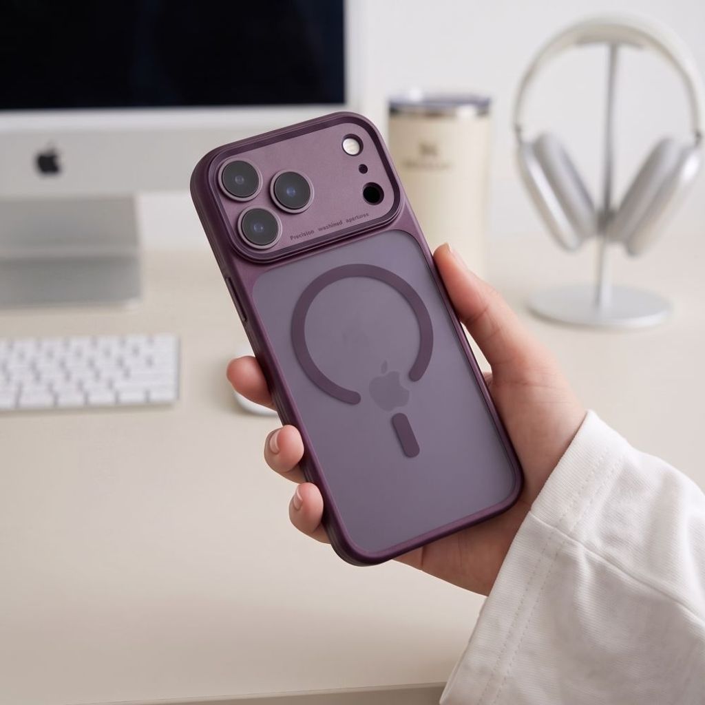 Tech-Protect MagPrime CC MagSafe -kuori iPhone 18 Pro:lle - Burgundi