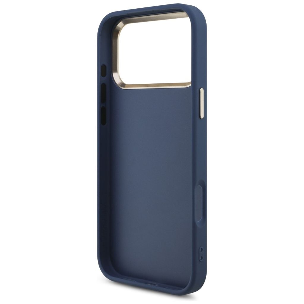 Guess 4G Classic Logo -kuori iPhone 18 Pro/17 Pro:lle - Sininen/Kulta